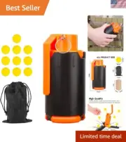 Durable ABS Tactical Grenade - 10 Foam Balls for Ultimate Battle Games