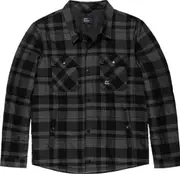 Vintage Industries Square Padded Shirt, black-grey, Size XL for Men Black Grey