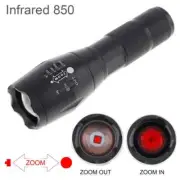IR Hunting Flashlight Zoomable Focus 850nmLED Infrared Radiation IR Night Vision