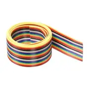 1Pack 24P IDC Wire Flat Ribbon Cable 3.3 Ft 1.27mm Pitch Jumper Wires