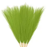 6-Pack Faux Pampas Grass 21.7 Inch for Home Decor/Wedding [Grass Green]