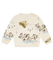 [Bonpoint] Bonpoint Tonino printed cotton sweatshirt Y 14 beige