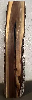 Black Walnut Live Edge Claro Slab Kiln Dried Planed 2”x4-4 3/4”x27 3/4” Epoxy