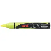 Uni Liquid Chalk Marker Bullet Tip Fluoro Yellow