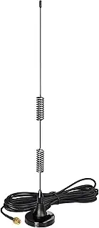[Bingfu] Dual Band VHF UHF 136-174MHz 400-470MHz Ham Radio Magnetic Base Antenna Handheld Two Way Radio SMA Male Antenna for Ham Radio Walkie Talkie Icom Yaesu Vertex Standard Horizon Marine VHF Radio