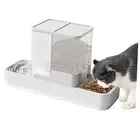 Automatic Small Pet Feeder and Water Dispenser, 2 in 1 Gravity Cat Auto Pet