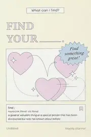 PAPERIAN FIND YOUR DIARY ANY YEAR DIARY CREAM Ver /Weekly Yearly Monthly Planner
