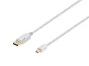 6ft 32AWG Mini DisplayPort to DisplayPort Cable, White 6007