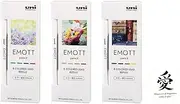 Uni EMOTT Color Mechanical Pencil Refill Replacement Lead 0.9mm Assorted 12 Color Set Japan import With Kanji LOVE Sticker