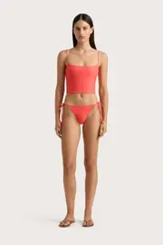 Jean Swim Top Vermillion