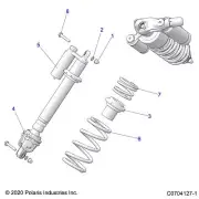 Polaris SPR-300-PROG,3.75FL,3.04ID,BLK [AM], Genuine OEM Part 7044425-458, Qty 1