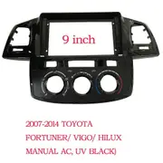 9 Inch Car radio Fascia For Toyota Fortuner Hilux 2005-2014 Double Din Fascias Panel Dashboard Stereo Car DVD Frame In-dash Kits Frame-2007-14 MT-A