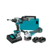 New Makita 18V Brushless 2 Piece Combo Kit with 2 Battery, Charger, Makpac Case