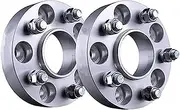 DEMULAX Car Wheel Gasket 2pcs 7075-T6 Aluminum Alloy Wheel Spacers PCD 5x108 CB 63.4mm M12*1.5, for Jaguar, XJ XK XF, for X-Type, for S-Type Wheel Spacers Car Wheel Spacers(Silver)