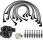ACDelco Ignition Kit Distributor Rotor Cap Wire Spark Plugs For C10 Suburban V8