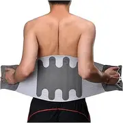 Adjustable Lumbar Support Belt Back Braces Waist Belt Posture Corrector Belt Decompression Strap Waist Trainer(Medium)