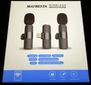 Professional Wireless Lavalier Lapel Dual Microphones for iPhone, iPad NEW!!!