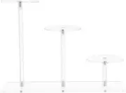 ERINGOGO Acrylic Trays for Display Cocktail Stand Space Optimizing Tiered Stand Acrylic Display Rack Modern and Decor