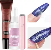 Solid Nail Glue Gel | Strong Solid Nail Glue - Nail Remover Spray for Press On Nails, Gentle Solid Gel Nail Glue for Fake Nails