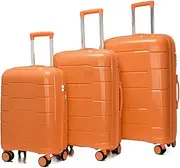 [Habrur] Checked Luggage Carry On Luggage Luggage Sets 3 Piece Suitcases with Wheels, Expandable and Travel Lightweight Luggage Suitcase (Color : I, Size : 20+24+28 in)