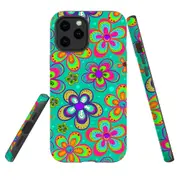 For iPhone 12 & 12 Pro Case Tough Protective Cover Retro Floral