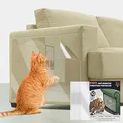10 Pcs Furniture Protectors from Cats, Clear Self-Adhesive Cat Scratch Deterrent, Couch Protector 4 Pack X-Large (18"L 12"W) + 4 Pack Large (9"W) + 2 Pack (6"W) Cat Repellent for Furniture
