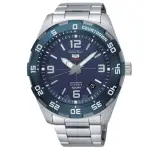 【SEIKO 精工】日製運動機械男錶 不鏽鋼錶帶 深海藍 防水100米(SRPB85J1)