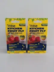 2x THE BUZZ Kitchen Fruit Fly Jar Trap – 2 Pack With Bait Easy To Use