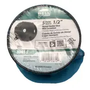 Bell 5 Outlet 4 In. x 1-1/2 Weatherproof Outdoor Round Splice Box 1/2" Hole/Plug