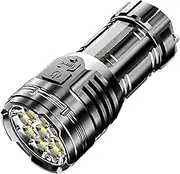 9LED Handheld Torches Powerful Flashlight with COB Side Light Camping Lantern USB Rechargeable Inspection Flashlight for Outdoor Camping Hiking