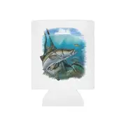 Florida Barracuda Can Cooler - Coastal Beach Vibes Insulated Beverage Holder,