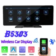 Portable 9" Touchscreen Car Stereo Bluetooth Wireless Carplay AndroidAuto Camera