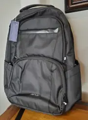 Light Flight Travel Laptop Backpack Unisex Water-Resistant Black NWT