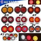 4" Inch Round LED Tail Lights Reverse Indicators Turn Brake Truck Trailer UTE RV