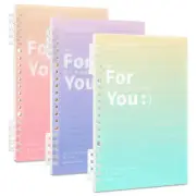 A5 Spiral Notebook 3 Pack - Wirebound Notebook with 8Mm Lines and 80GSM Paper-Fe