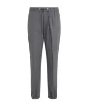 drawstring casual pants IT52,IT46 Black