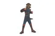 Guardians Of The Galaxy Size S 3-4y Rocket Raccoon Deluxe Kids Costume w Mask