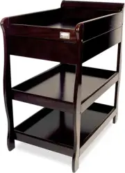 Babyhood Sleigh Change Table with Drawer, English Oak