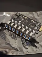 7 Port USB 3.0 PCI-e Expansion Adapter Card 5Gbps, NEC Chipset