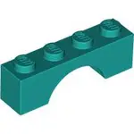 LEGO 6253876 3659 藍綠色 1X4 拱形磚 顆粒 BRIGHT BLUISH GREEN