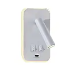 1 PCS Wall Light Backlight Bedside Study Reading Sconce Lamp White X3G33762