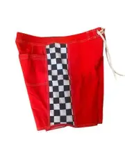Quiksilver Men original Arch 18" board Shorts red/Checker Size 36