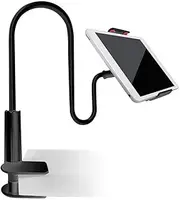 Tablet Cellphone Stand Holder, Gooseneck Lazy Bracket with Non-Slip Base 360 Rotate Separable, Easy Adjust Hose, for All Mobile Phones