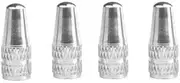 Ronyme 3X 4 Pieces Air Tire Valve Caps,Aluminum Alloy French Valve Caps,Wheel Dust Cover,Valve Stem Caps for Road Bike