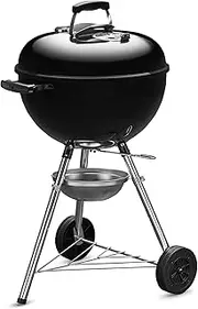 [weber] 1241308 1241308 Barbecue Stove, Diameter 18.5 inches (47 cm), Original Kettle, Charcoal, Camping, For 6 to 8 People, Includes Thermometer, Black, 18.5 inches (47 cm)