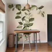 Vertical Leaf Wall Decal Sticker | Green Branch Decor | Nature Removable Wall