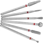 LIFKOME Manicure Grinding 6pcs Electric Nail Drill Bits Nail Polish Grinding Tool for Home Use