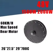 E-bike Rear Hub Motor 68V 1500W 2000W Brushless Gearless Motor Disc V Brake