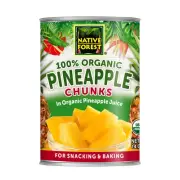 Organic Pineapple Chunks - Canned Pineapple Chunks in Juice, Canned Fruit, Pi...