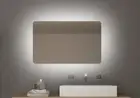 Bathroom Rectangle LED Mirror Lighted Touch Switch Wall Mounted 800x500mm